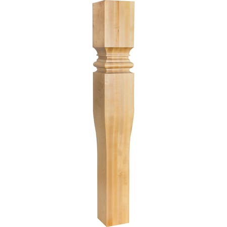 Hardware Resources 5" Wx5"Dx35-1/2"H Alder Tapered Art Nouveau Post P68-5-ALD